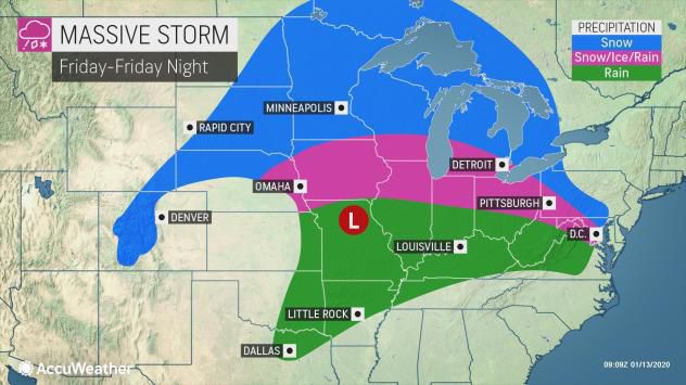 Big storm Friday-Friday night by AccuWeather